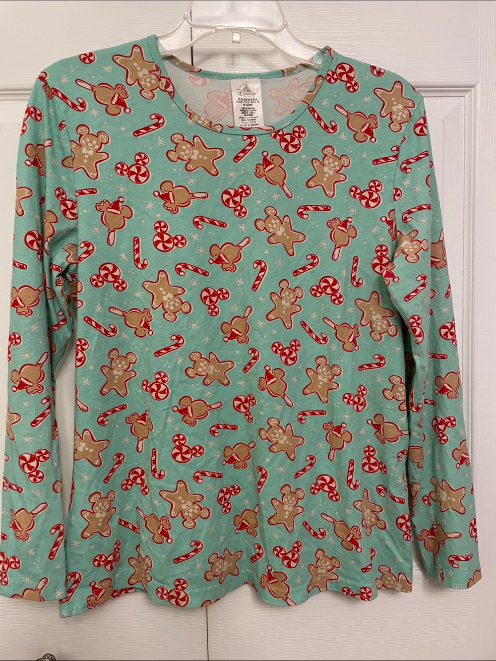 Disney Medium Holiday Treats Sleep Top Sleepwear Gingerbread Mickey Mouse